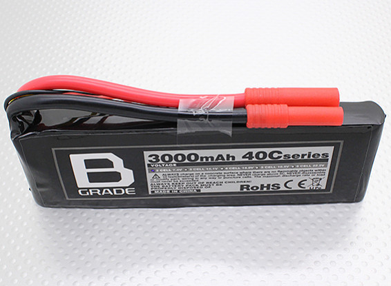Batterie B-Grade 3000mAh 2S 40C Lipoly