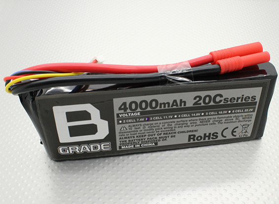 Batterie B-Grade 4000mAh 3S 20C Lipoly