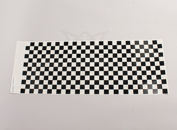 Fiche Decal Petit Chequer Black Pattern / Clear 590mmx180mm