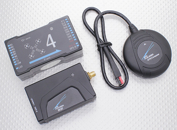 Système ZeroUAV YS-X4 Autopilot GPS Flight Control pour Multi-Rotor (Wi-Fi Version)