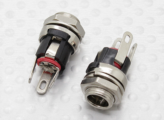 2.1mm - 5.5mm DC Chassis Socket Jack (2pc)