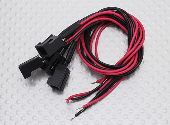 Molex 2 broches du connecteur femelle Câble avec 220mm x 26AWG Fil (5pc)