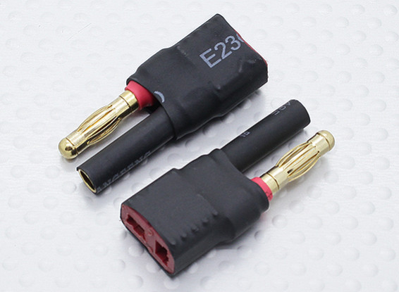 HXT 4mm Adaptateur Batterie T-Connector Lead (2pc)