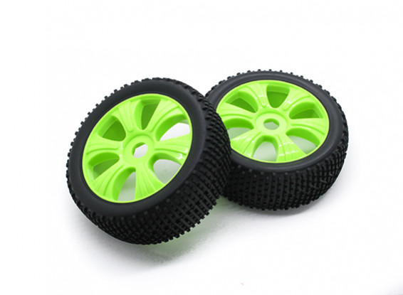 HobbyKing 1/8 Scale K Spec Y Spoke Wheel / 17mm Tire Hex (Jaune)