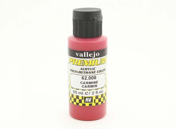 Peinture acrylique de couleur Vallejo Premium - Carmine (60ml)