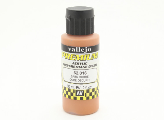 Peinture acrylique de couleur Vallejo Premium - foncé Ocre (60ml)