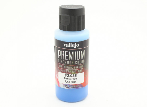 Peinture acrylique de couleur Vallejo Premium - Fluo de base (60ml)