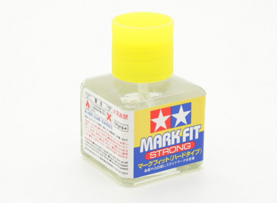 Tamiya Mark Fit (Strong) Solution Decal application