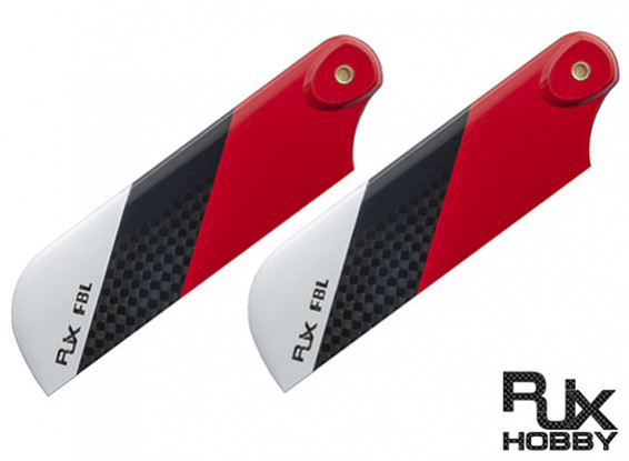RJX Red 95mm Carbon Fiber Blades Tail