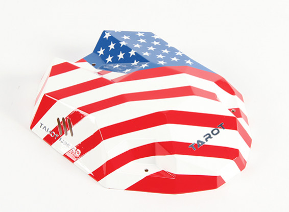 Tarot 680Pro Hexacopter Stars and Stripes Painted Canopy avec Fitting Kit (1pc)