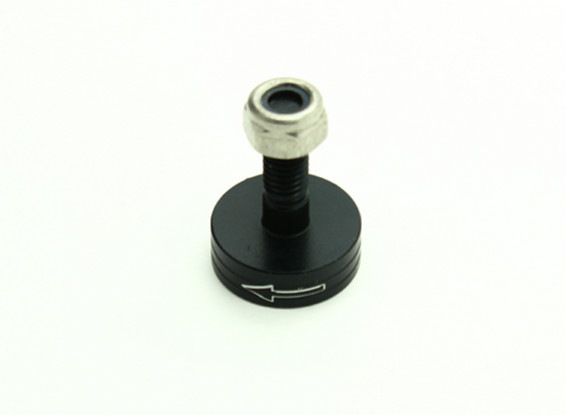 CNC en aluminium M6 Quick Release auto-serrage Prop Adapter - Noir (Prop Side) (antihoraire)