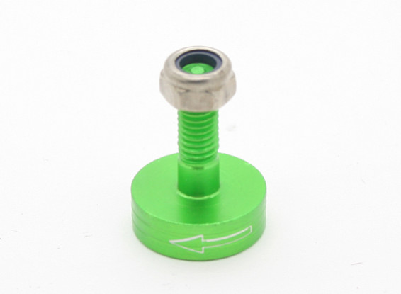 CNC en aluminium M6 Quick Release auto-serrage Prop Adapter - Green (Prop Side) (antihoraire)