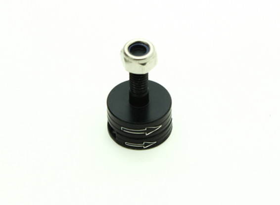 CNC en aluminium M6 Quick Release auto-serrage Prop Adapter Set - Noir (Clockwise)