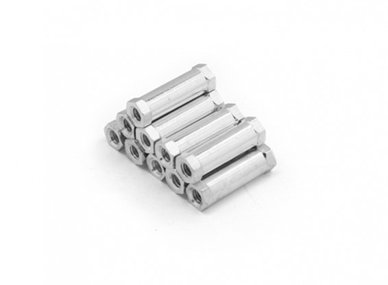 En aluminium léger Round Section Spacer M3 x 17mm (10pcs / set)