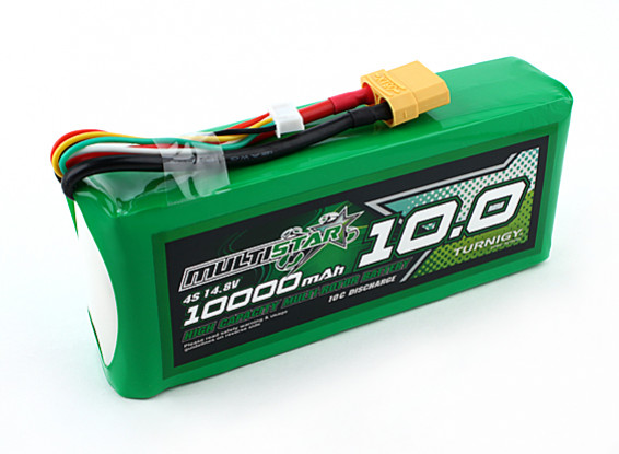 Multistar High Capacity 10000mAh 4S 10C Multi-Rotor Lipo Pack with XT60 (For Wholesale only)
