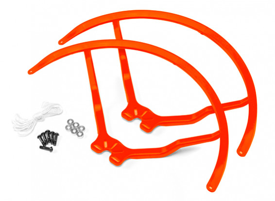 8 pouces en plastique Universal Multi-Rotor Hélice Garde - Orange (2set)