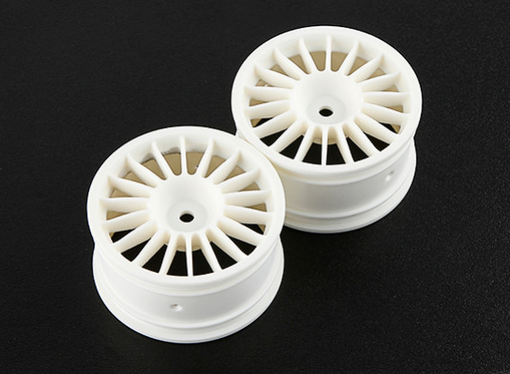 Basher RZ-4 1/10 Rally Racer - 30mm Roue arrière - Blanc (2pc)