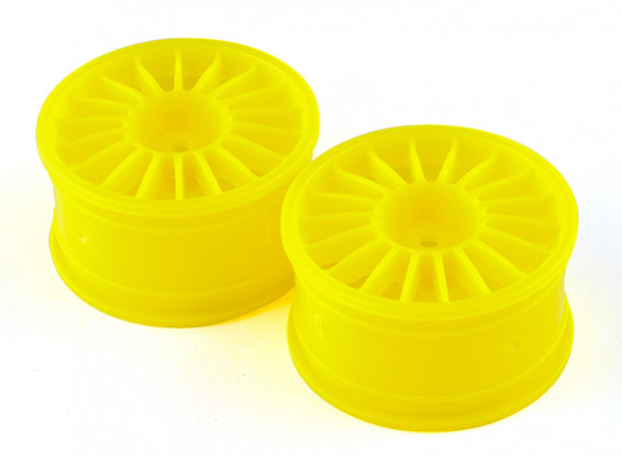 Basher RZ-4 1/10 Rally Racer - 30mm Roue arrière - Jaune (2pc)
