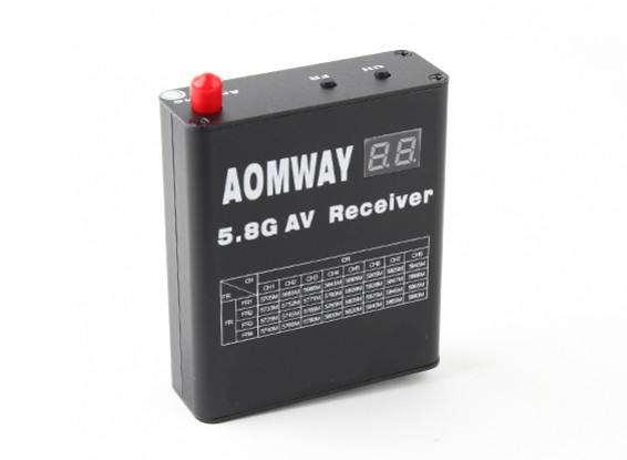 Aomway DVR 5.8GHz 32CH récepteur vidéo avec construit dans l'enregistreur vidéo