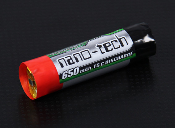 Turnigy nano-tech 650mAh 1S 15c Cellule ronde