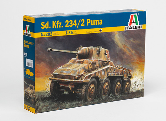 Italeri SD.KFZ 1/35 Scale. Kit 234/2 Puma Pastic Modèle