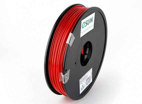 ESUN Imprimante 3D Filament rouge 3mm ABS 0.5KG Spool