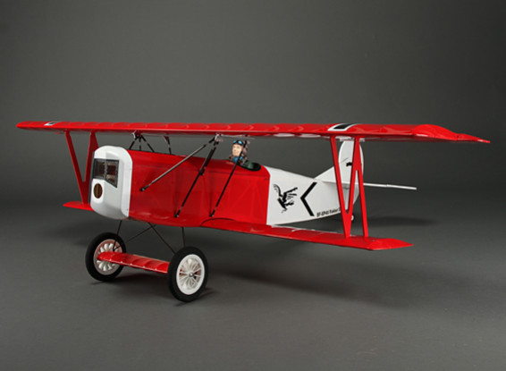 Fokker D.VII Première Guerre mondiale Biplan Balsa 1200mm (ARF)