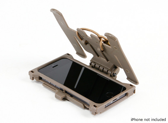 cas FMA mobile avec plateforme MOLLE pour iPhone 5 / 5S (Dark Earth)