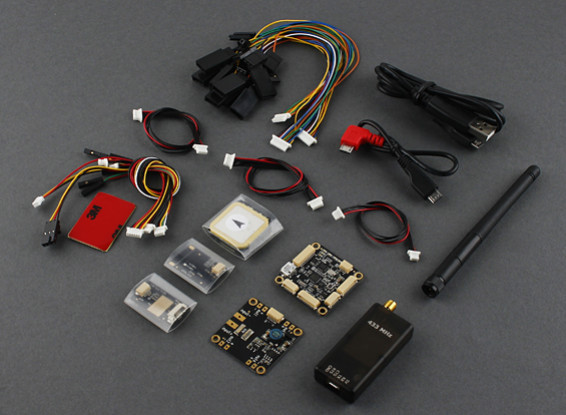Micro HKPilot Mega Maître Set Avec OSD, GPS, Télémétrie Radio, Capteur PDB / BEC / alimentation (433Mhz) (APM)