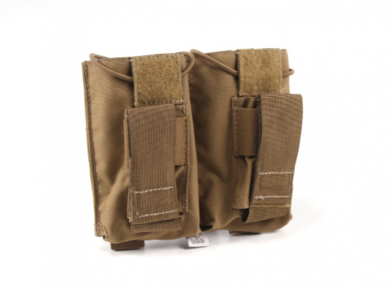 Grey Ghost Engrenage Double AK et Pistol Magazine Pouch (Coyote Brown)