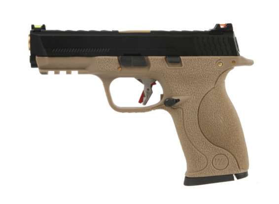 NOUS WET-3A (M & P) GBB Pistol (toboggan Black / Gold baril / frame Tan)