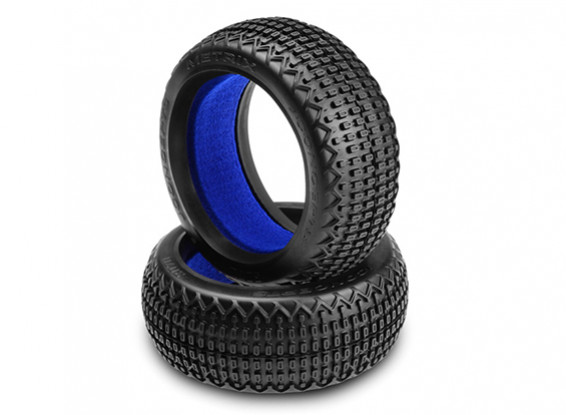JConcepts Metrix 1 / 8ème Buggy Tires - Bleu (Soft) composé
