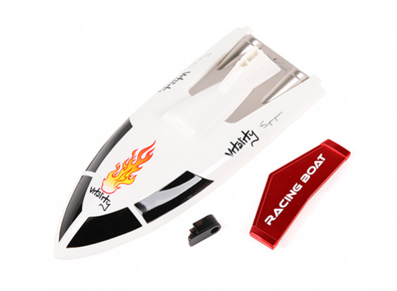 Vitalité FT007 V-Hull Racing Bateau 360mm remplacement Top Cover & Spoiler