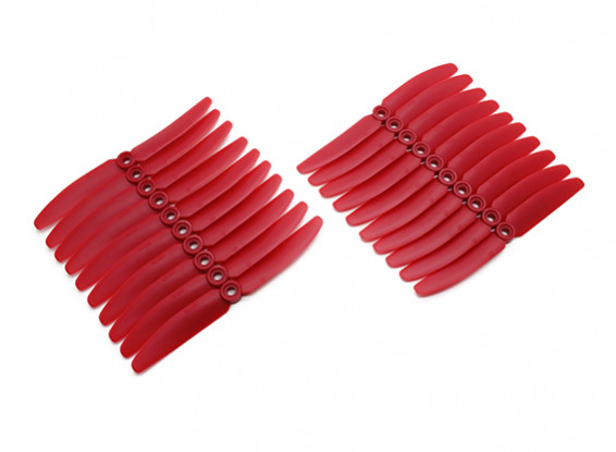 Gemfan 5030 Multirotor ABS Hélices Bulk Pack (10 paires) CW CCW (Rouge)