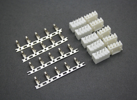 (3S) 4 broches JST-XH Balancer Connecteurs Mâle / Femelle (5 paires)