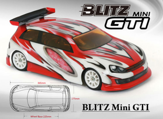 BLITZ Mini GTI Shell corporel (225mm) (de 0.8mm)