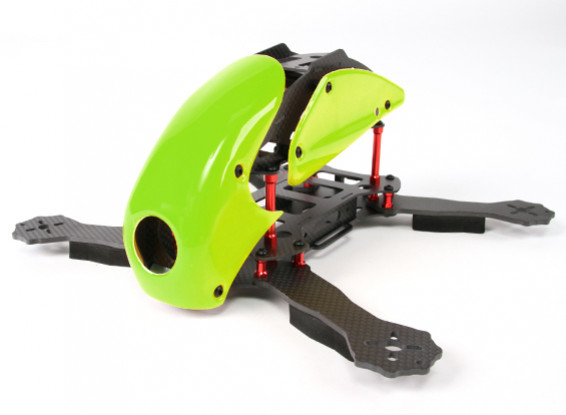 HobbyKing ™ Robocat 270mm vrai Carbon Racer Quad (Vert)