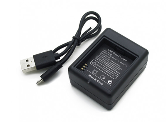 Chargeur USB pour la batterie de l'appareil photo Xiaoyi action