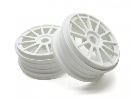 Basher 1/8 Scale Rally 12 Spoke Blanc Jante 17mm Hex (2pc)