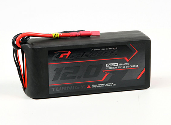 Turnigy graphène Professional 12000mAh 6S 15C LiPo pack w / 5.5mm Bullet Connector