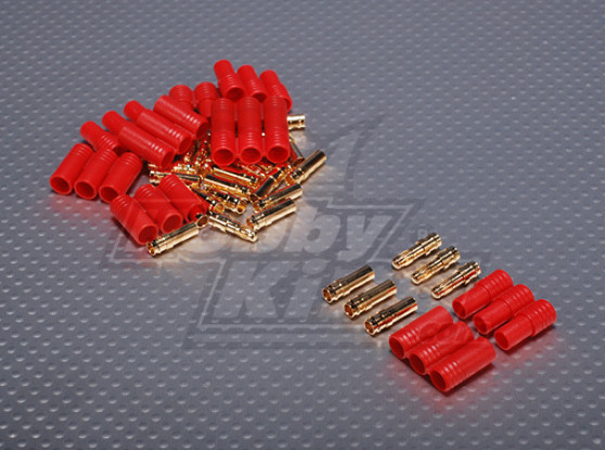 3,5 mm 3 fils Bullet-connecteur pour moteur (5pairs / sac)