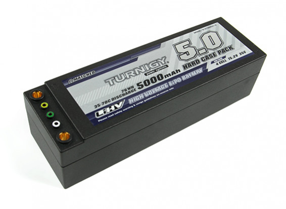 Turnigy LiHV 5000mAh 15.2V 4S 35C Hardcase Paquet