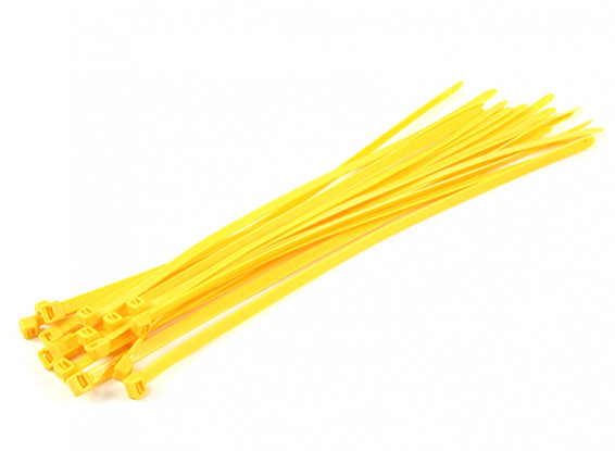 Cable Ties 350mm x 7mm jaunes (20pcs)