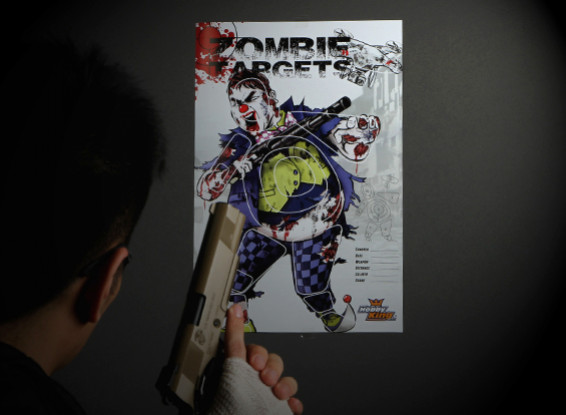 Zombie Clown papier cible (50 feuilles)