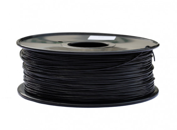 HobbyKing 3D Filament Imprimante 1.75mm PLA 1KG Spool (Noir)