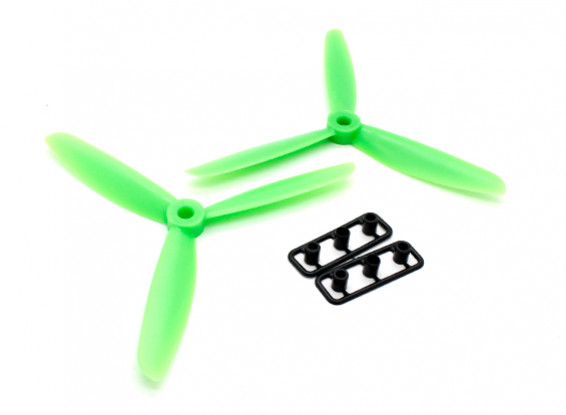 GemFan 5045 ABS 3-Blade Hélices CW / CCW Set Green (1 paire)