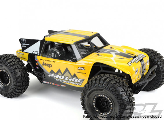 Shell Body Pro-Line Jeep Wrangler Rubicon Clear pour Axial Yeti