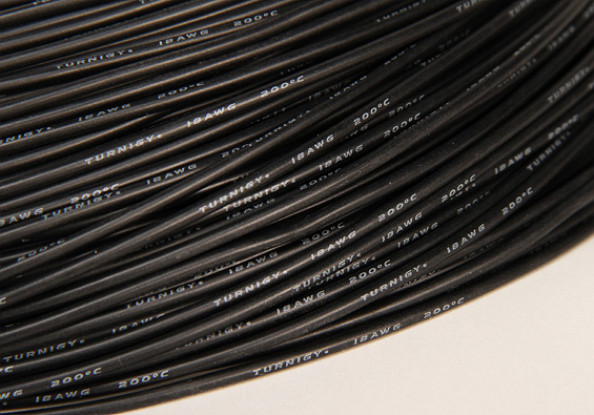 Turnigy Pure-silicone Fil 18AWG (1m) (Noir)