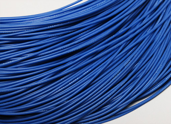 Turnigy Pure-silicone Fil 24AWG 1m (Bleu)