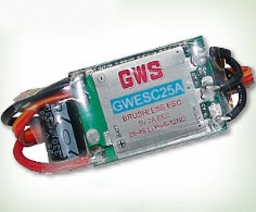 GWS Brushless 25A 2-4S 2A BEC